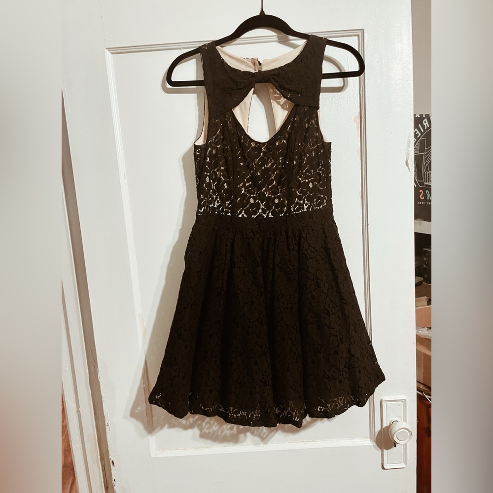 Black Lace Cocktail Dress